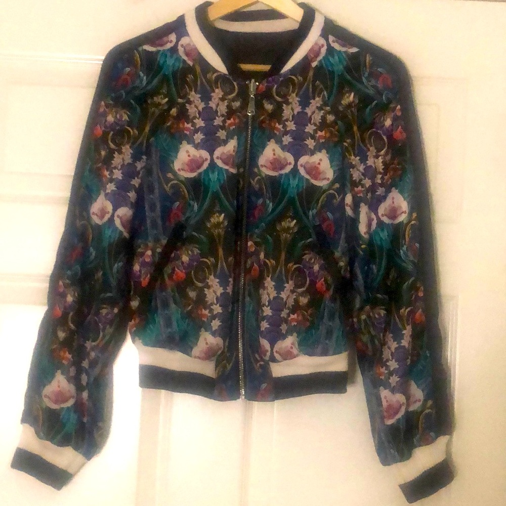Women’s Bebe reversible bomber jacket